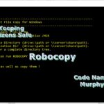 Introduction to the Utility Robocopy